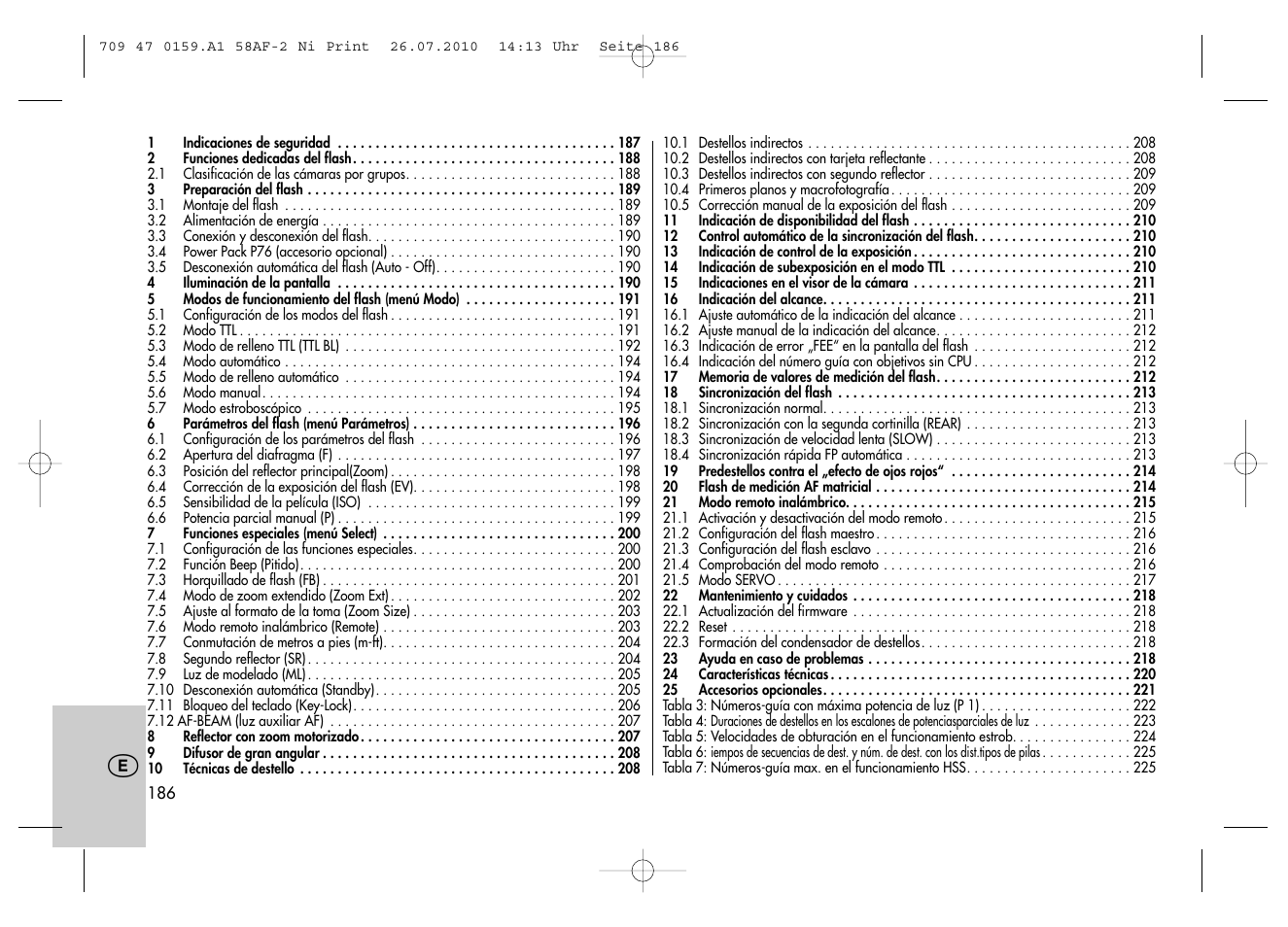 Metz MECABLITZ 58 AF-2 digital Nikon User Manual | Page 186 / 230