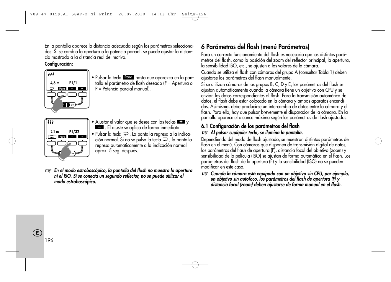 Metz MECABLITZ 58 AF-2 digital Nikon User Manual | Page 196 / 230