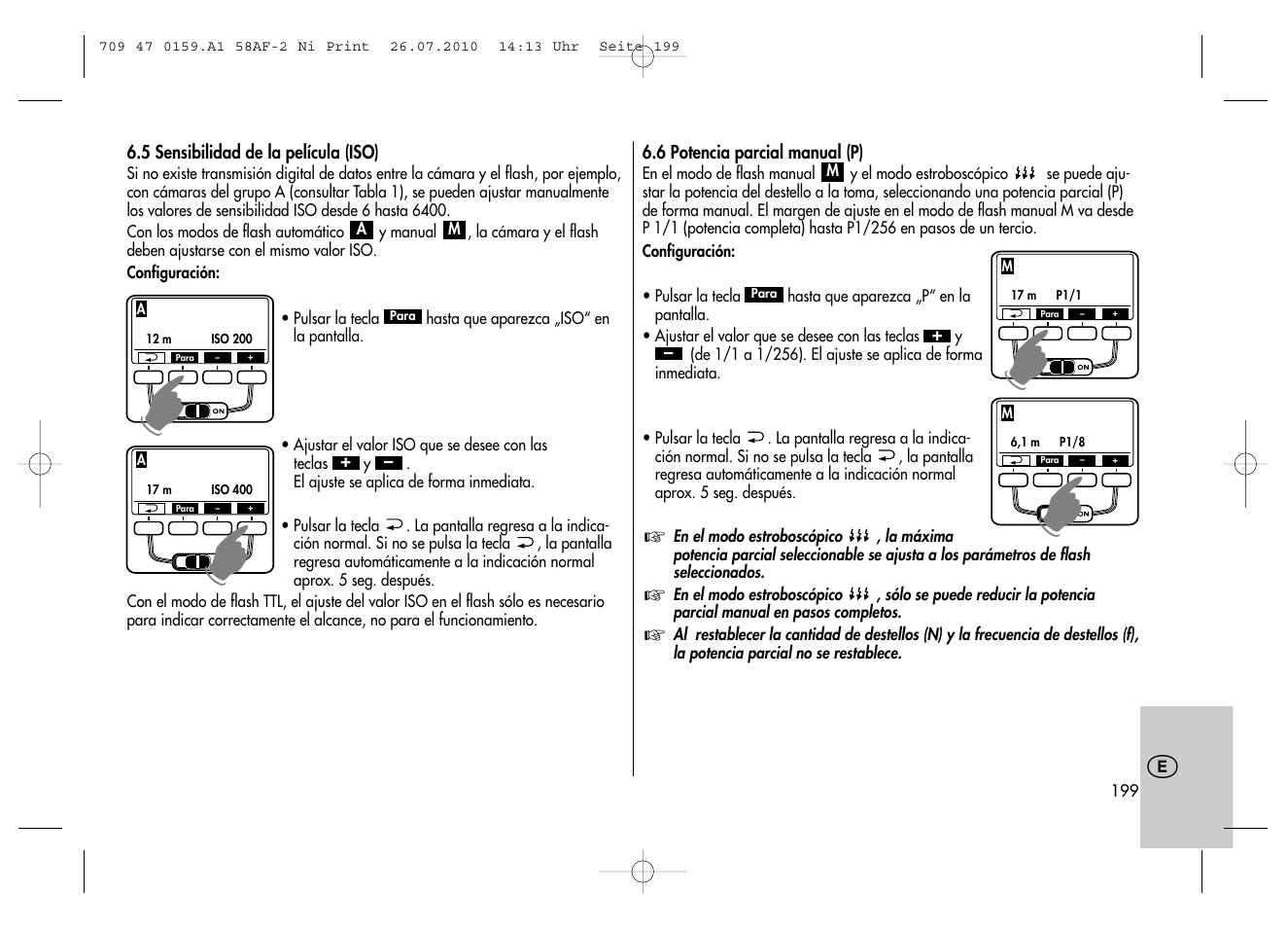 Metz MECABLITZ 58 AF-2 digital Nikon User Manual | Page 199 / 230