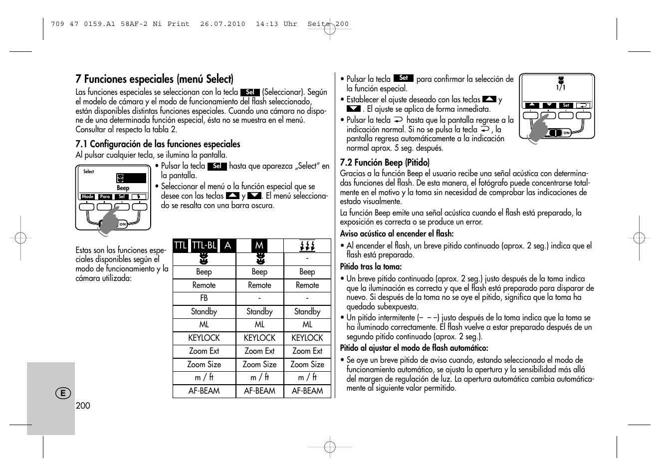 Metz MECABLITZ 58 AF-2 digital Nikon User Manual | Page 200 / 230