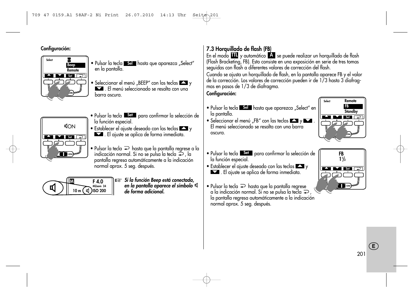 Metz MECABLITZ 58 AF-2 digital Nikon User Manual | Page 201 / 230