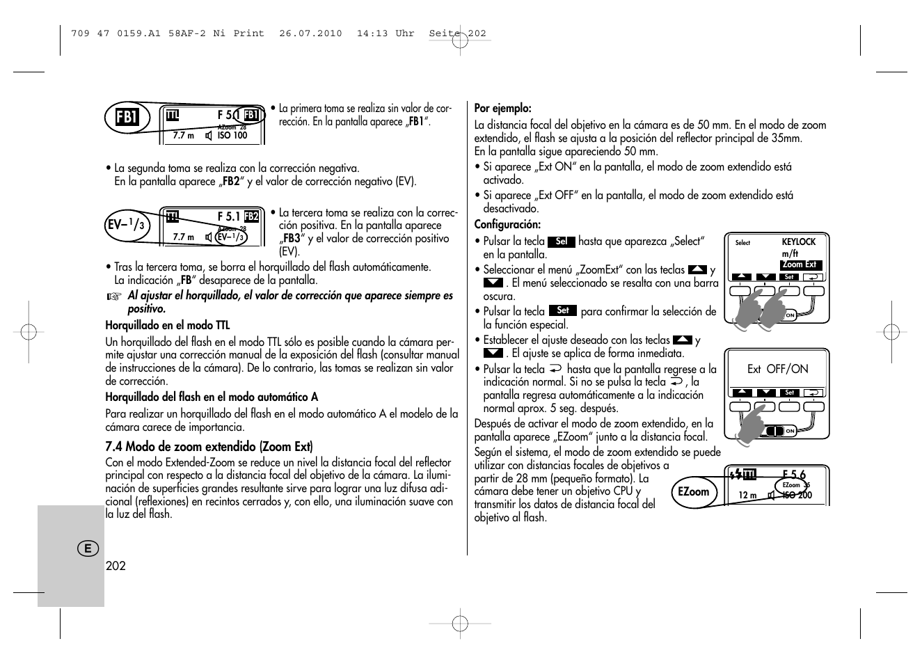 Metz MECABLITZ 58 AF-2 digital Nikon User Manual | Page 202 / 230