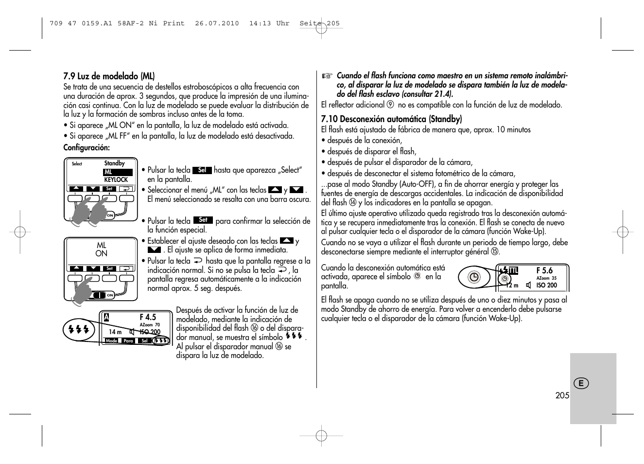 Metz MECABLITZ 58 AF-2 digital Nikon User Manual | Page 205 / 230