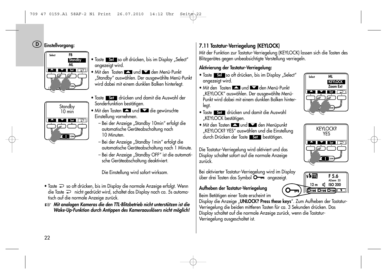 Metz MECABLITZ 58 AF-2 digital Nikon User Manual | Page 22 / 230