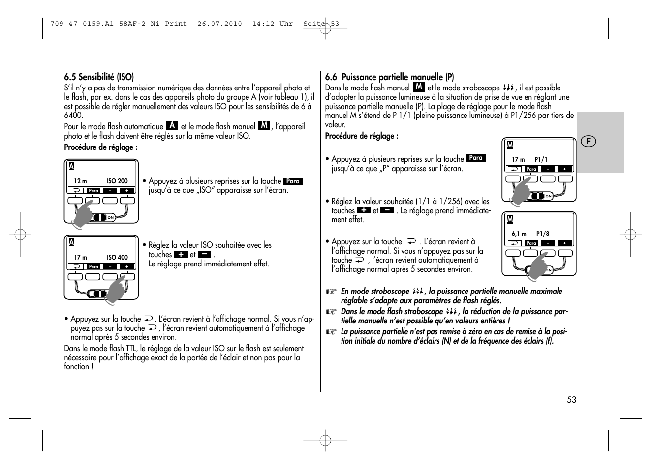 Metz MECABLITZ 58 AF-2 digital Nikon User Manual | Page 53 / 230