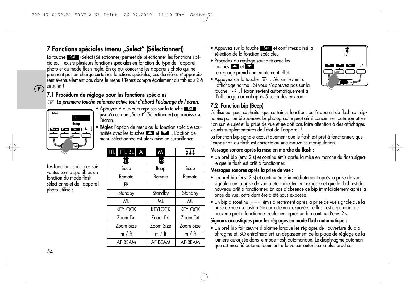 Metz MECABLITZ 58 AF-2 digital Nikon User Manual | Page 54 / 230