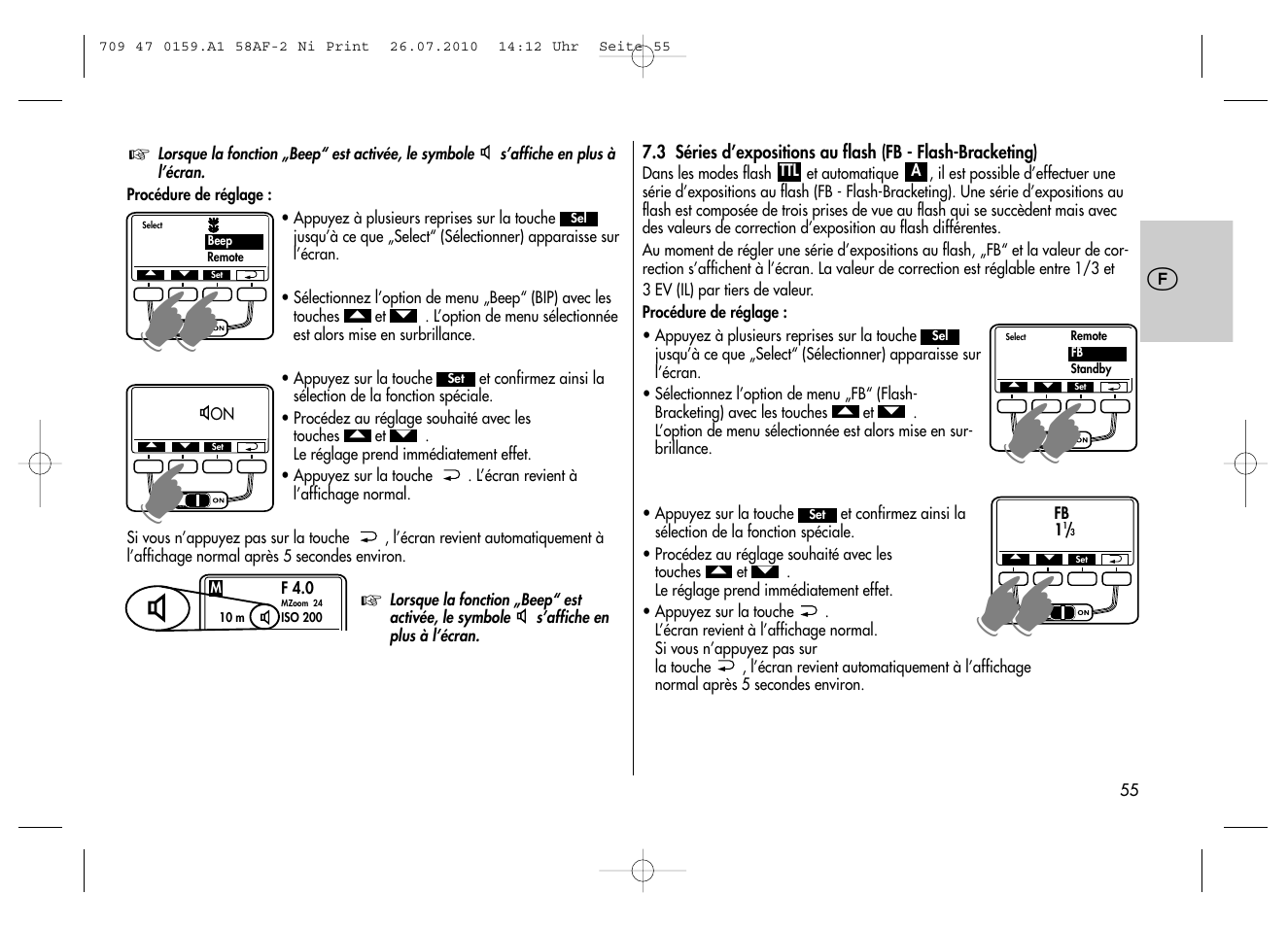 Metz MECABLITZ 58 AF-2 digital Nikon User Manual | Page 55 / 230