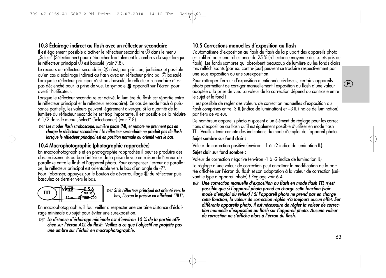 Metz MECABLITZ 58 AF-2 digital Nikon User Manual | Page 63 / 230