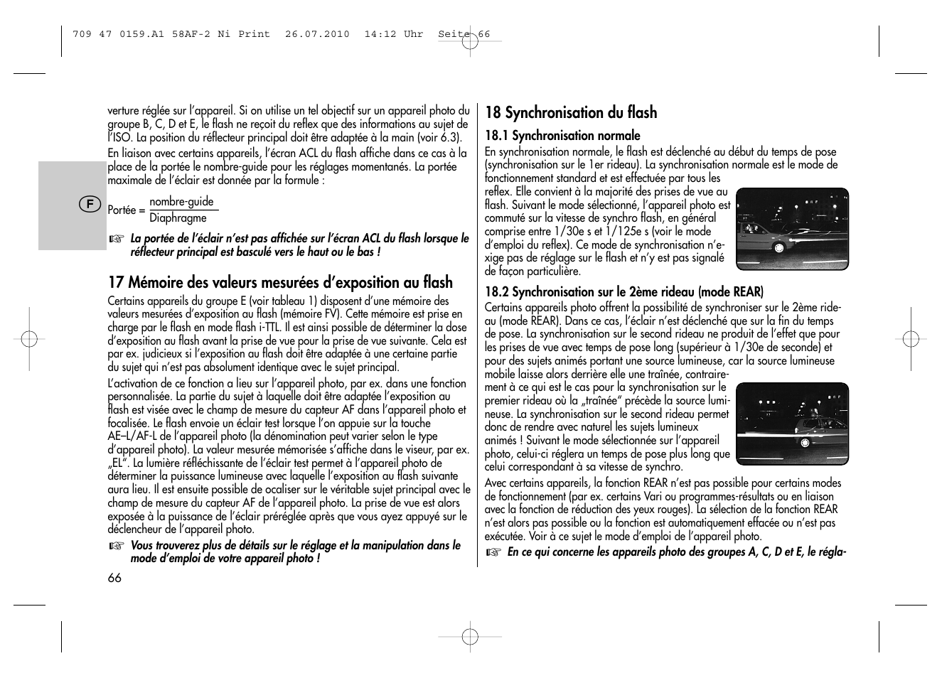 Metz MECABLITZ 58 AF-2 digital Nikon User Manual | Page 66 / 230