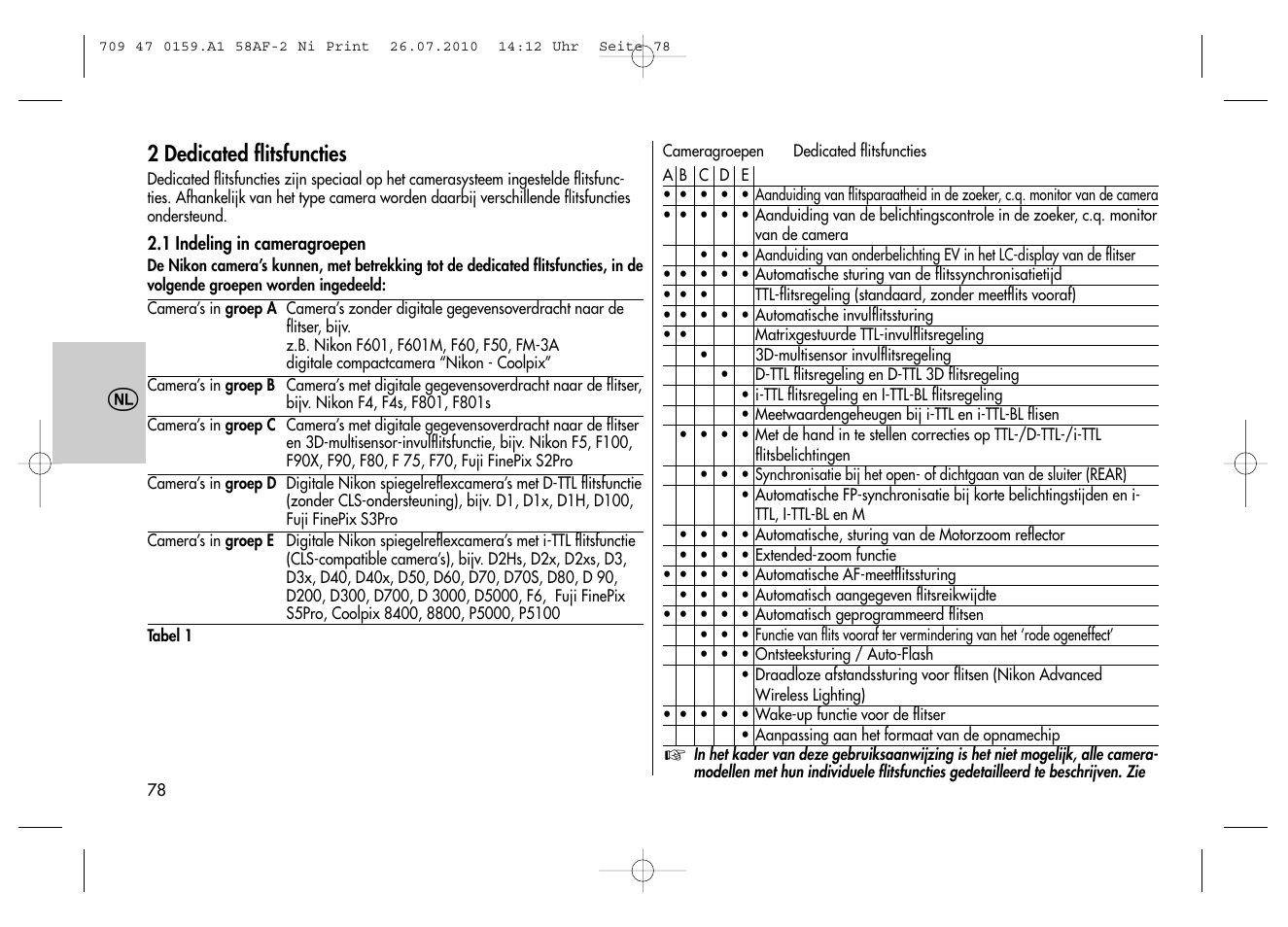 2 dedicated flitsfuncties | Metz MECABLITZ 58 AF-2 digital Nikon User Manual | Page 78 / 230