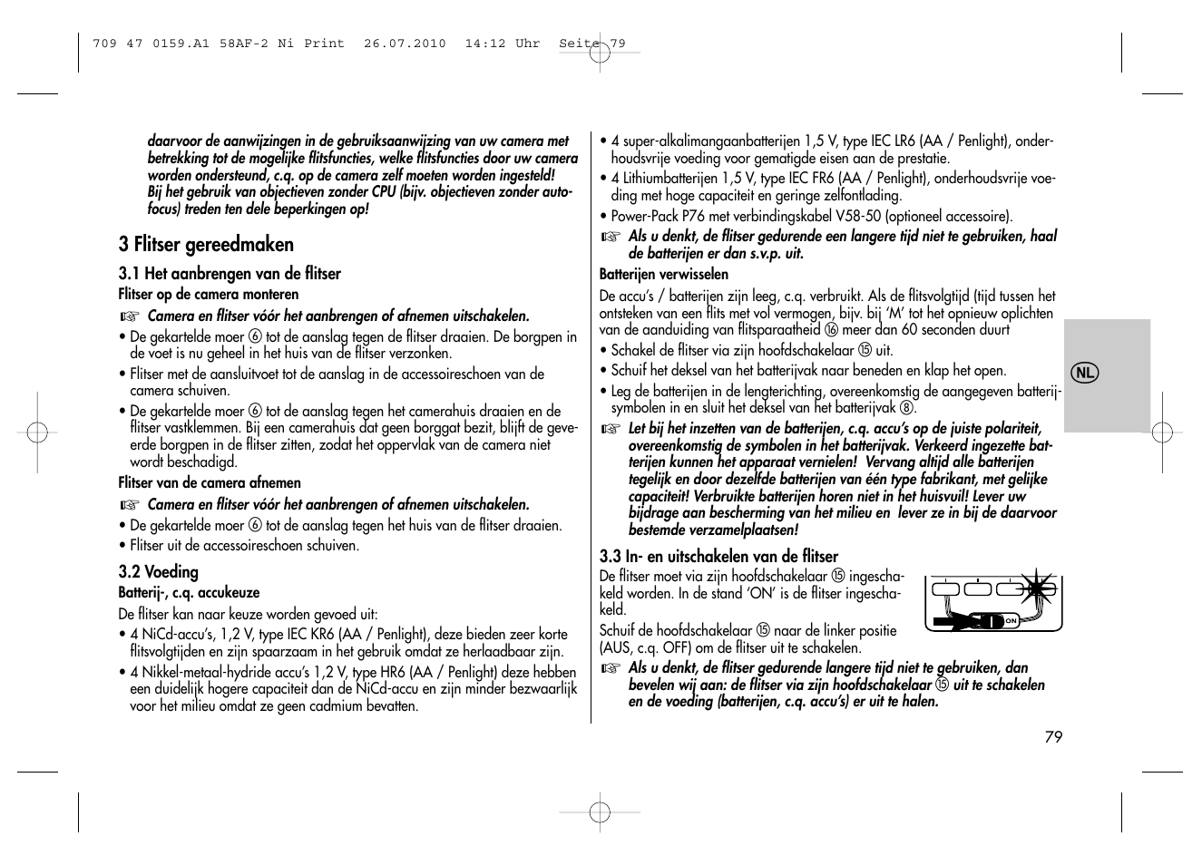 Metz MECABLITZ 58 AF-2 digital Nikon User Manual | Page 79 / 230