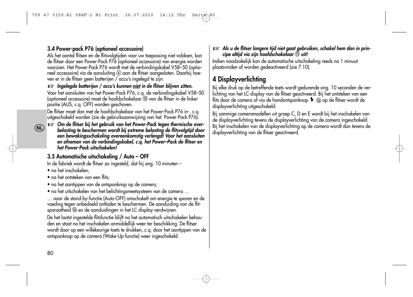 Metz MECABLITZ 58 AF-2 digital Nikon User Manual | Page 80 / 230