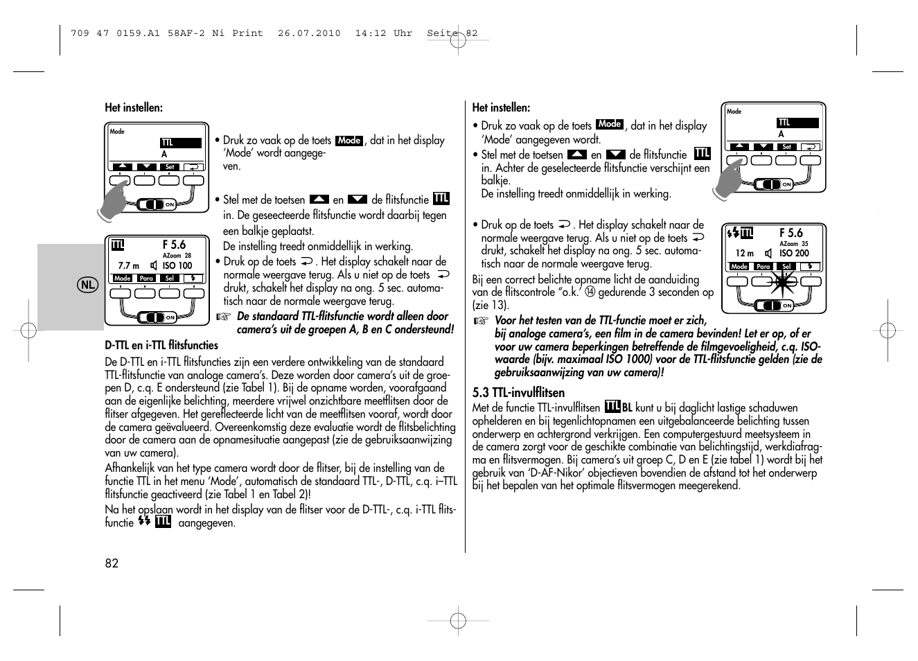 Metz MECABLITZ 58 AF-2 digital Nikon User Manual | Page 82 / 230