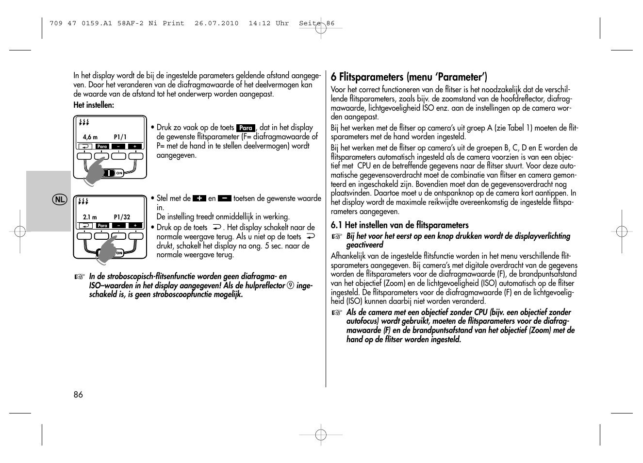 Metz MECABLITZ 58 AF-2 digital Nikon User Manual | Page 86 / 230