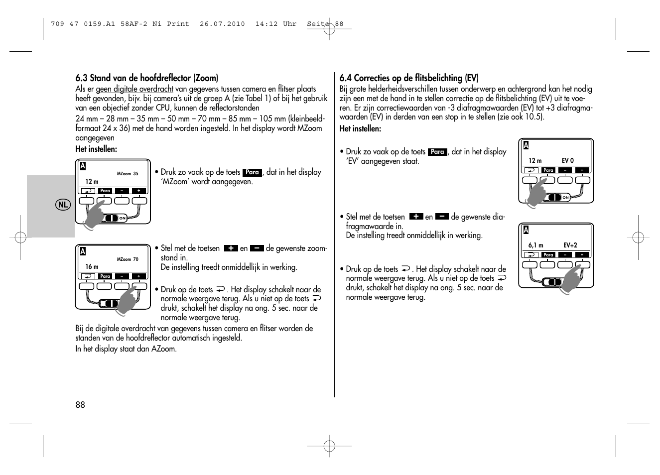 Metz MECABLITZ 58 AF-2 digital Nikon User Manual | Page 88 / 230