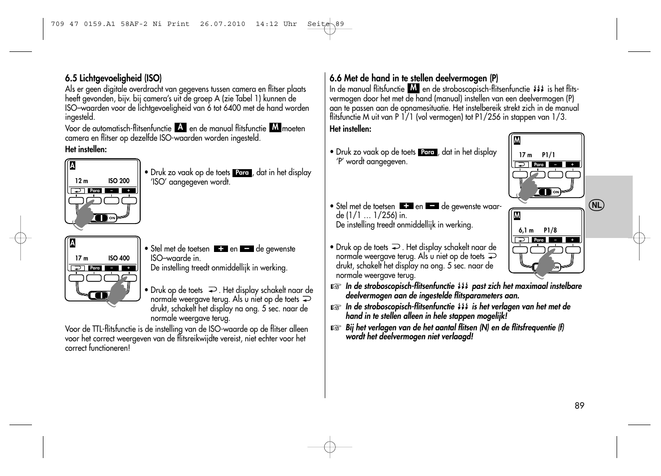 Metz MECABLITZ 58 AF-2 digital Nikon User Manual | Page 89 / 230