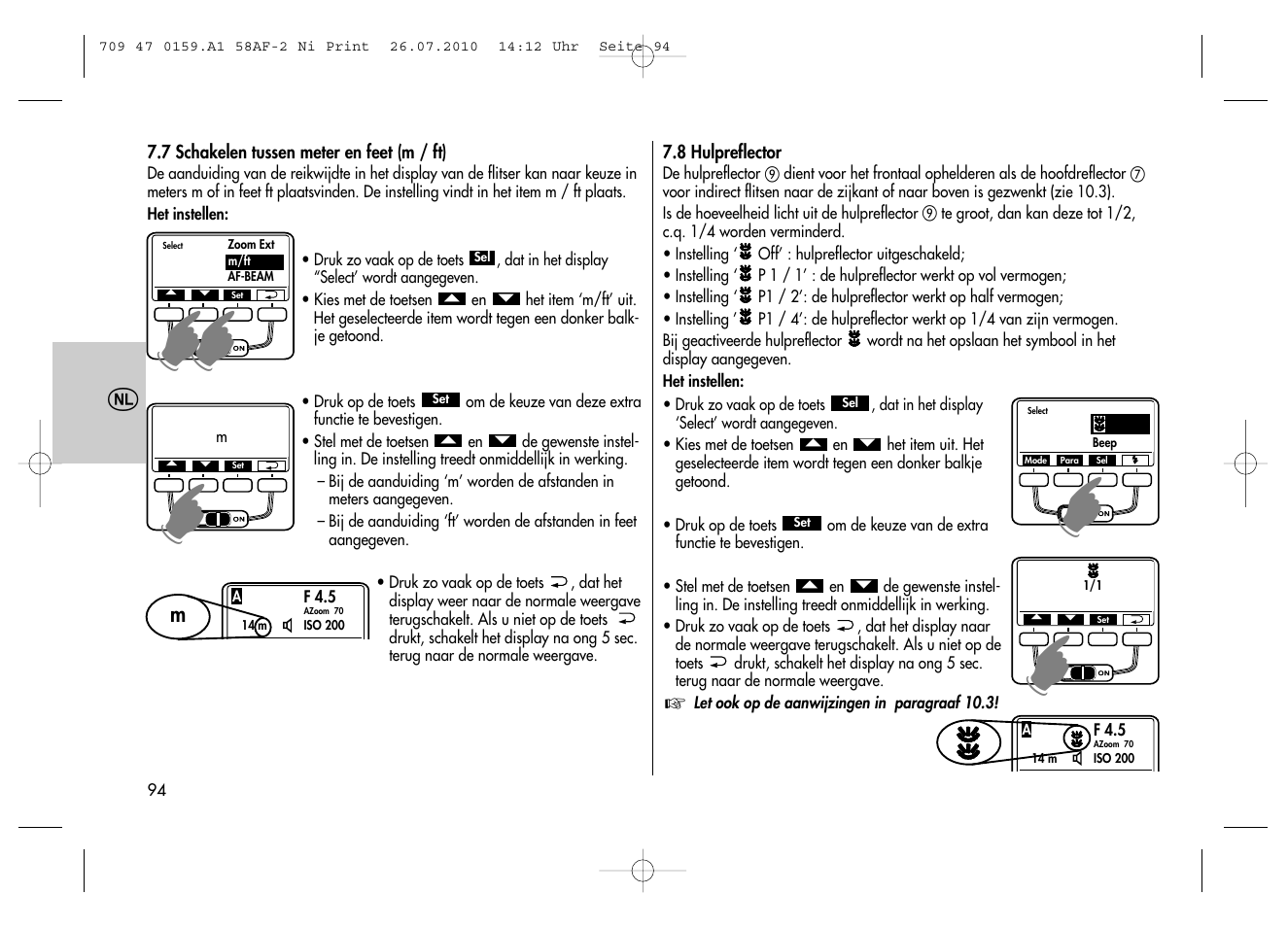 Metz MECABLITZ 58 AF-2 digital Nikon User Manual | Page 94 / 230