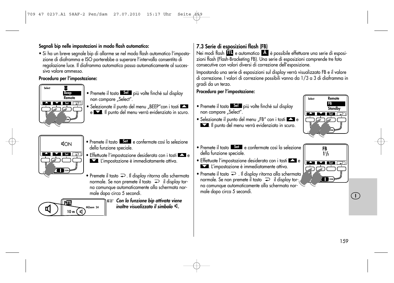 Metz MECABLITZ 58 AF-2 digital Pentax User Manual | Page 159 / 230