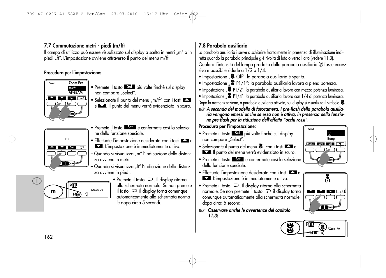 Metz MECABLITZ 58 AF-2 digital Pentax User Manual | Page 162 / 230