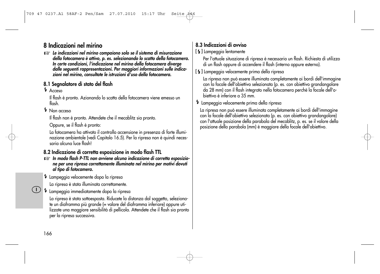 Metz MECABLITZ 58 AF-2 digital Pentax User Manual | Page 166 / 230