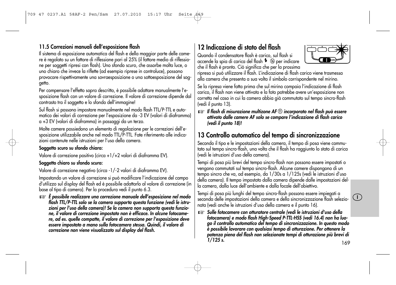 Metz MECABLITZ 58 AF-2 digital Pentax User Manual | Page 169 / 230