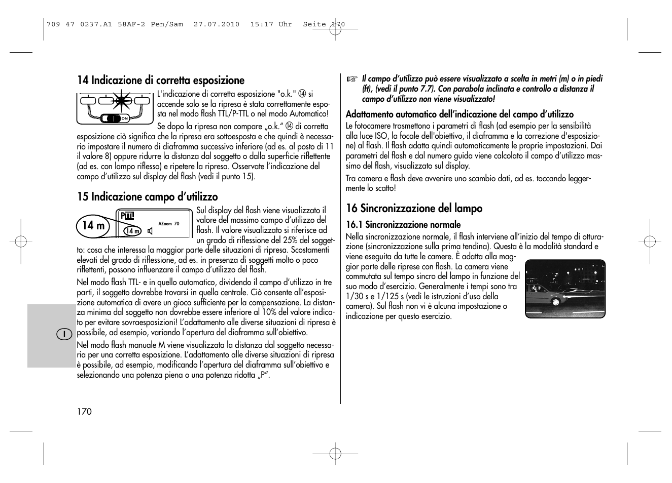 Metz MECABLITZ 58 AF-2 digital Pentax User Manual | Page 170 / 230