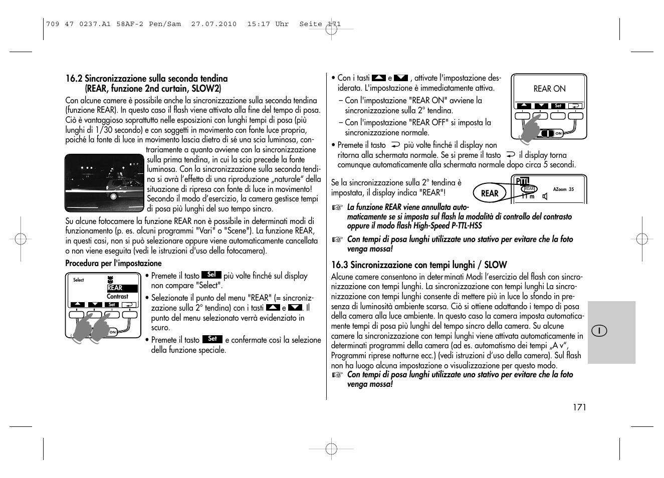 Metz MECABLITZ 58 AF-2 digital Pentax User Manual | Page 171 / 230