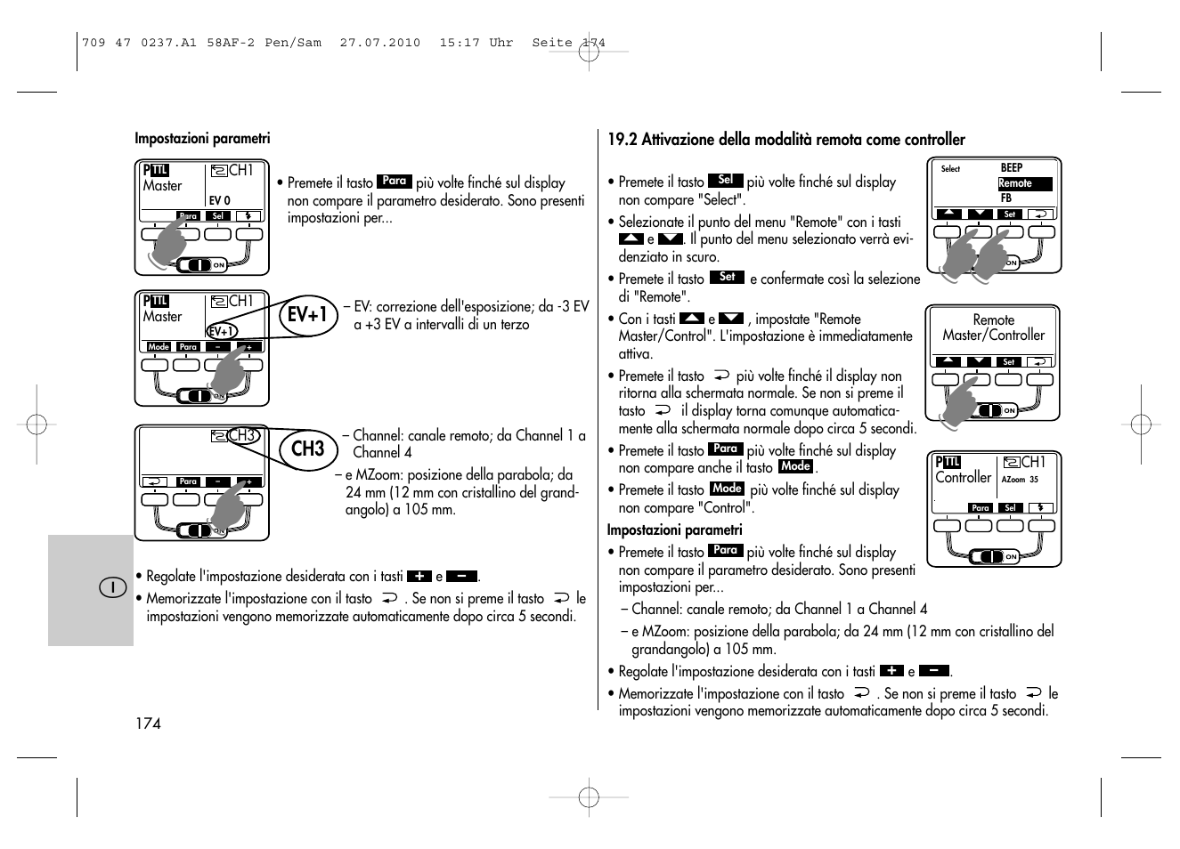 Metz MECABLITZ 58 AF-2 digital Pentax User Manual | Page 174 / 230