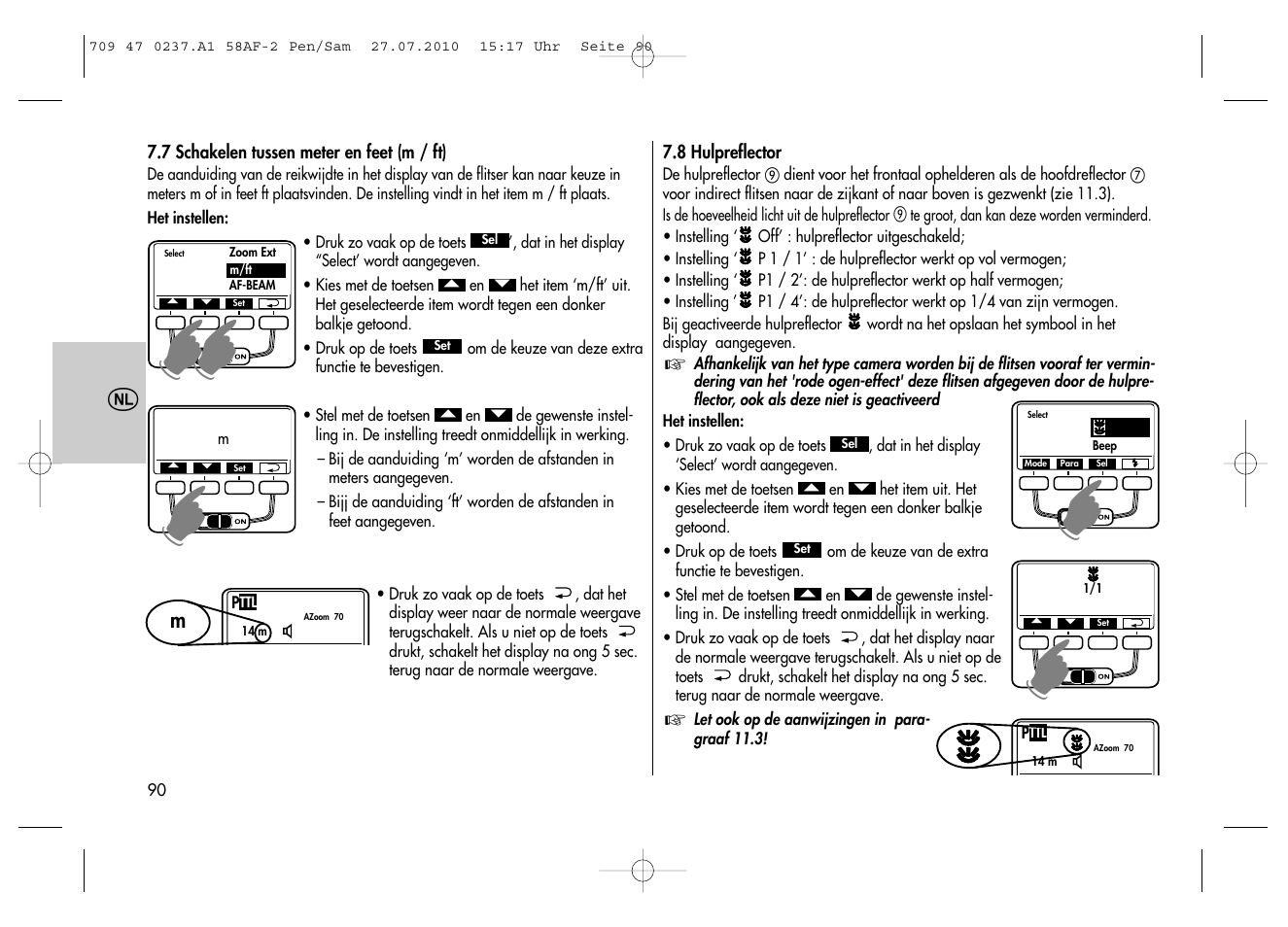 Metz MECABLITZ 58 AF-2 digital Pentax User Manual | Page 90 / 230