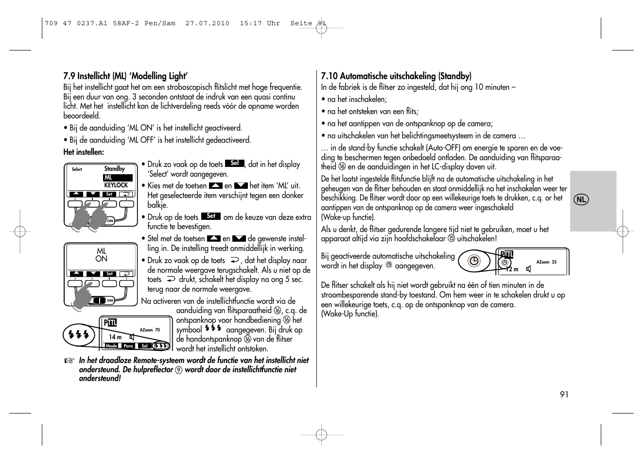 Metz MECABLITZ 58 AF-2 digital Pentax User Manual | Page 91 / 230