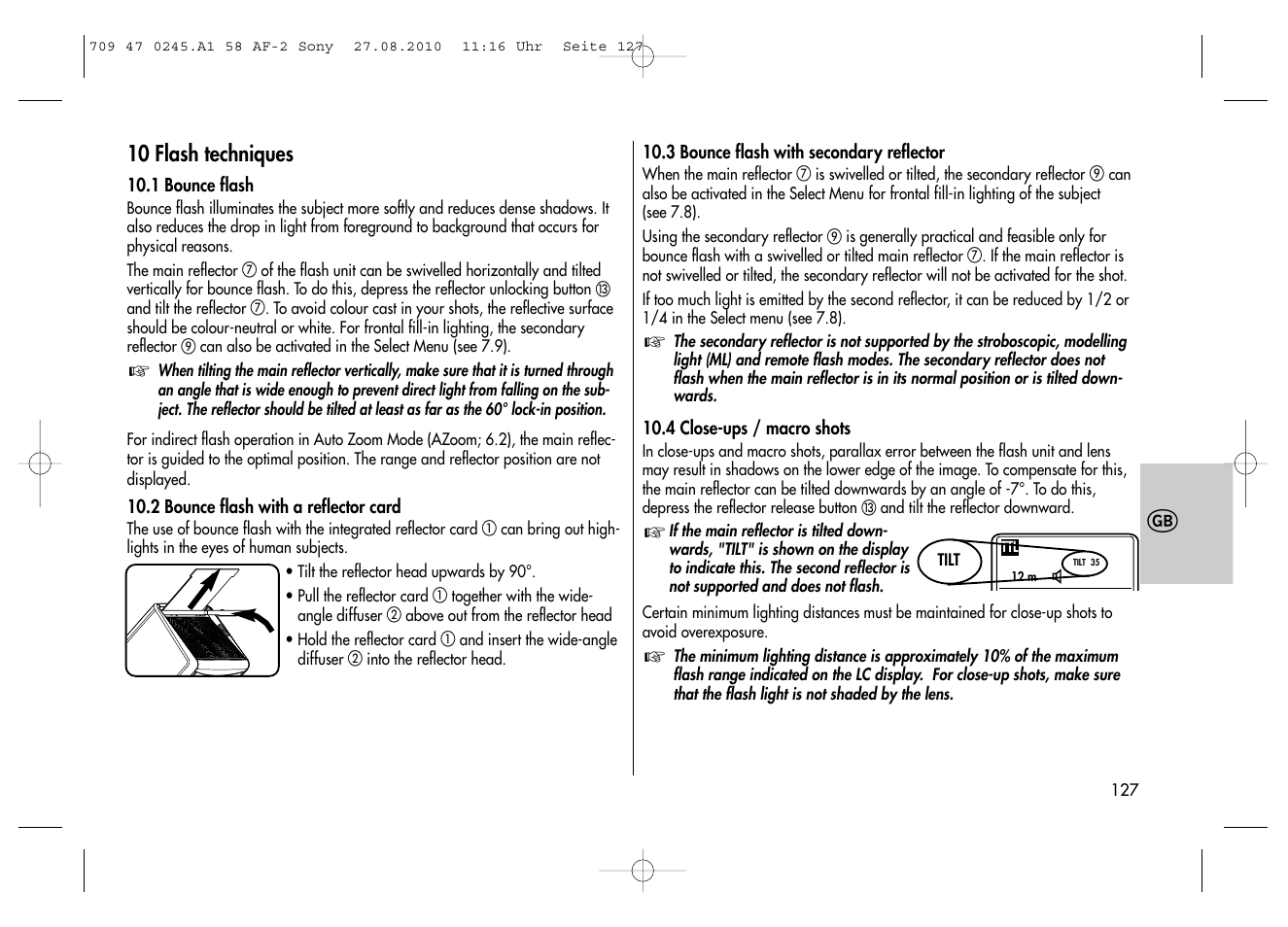 Metz MECABLITZ 58 AF-2 digital Sony User Manual | Page 127 / 214