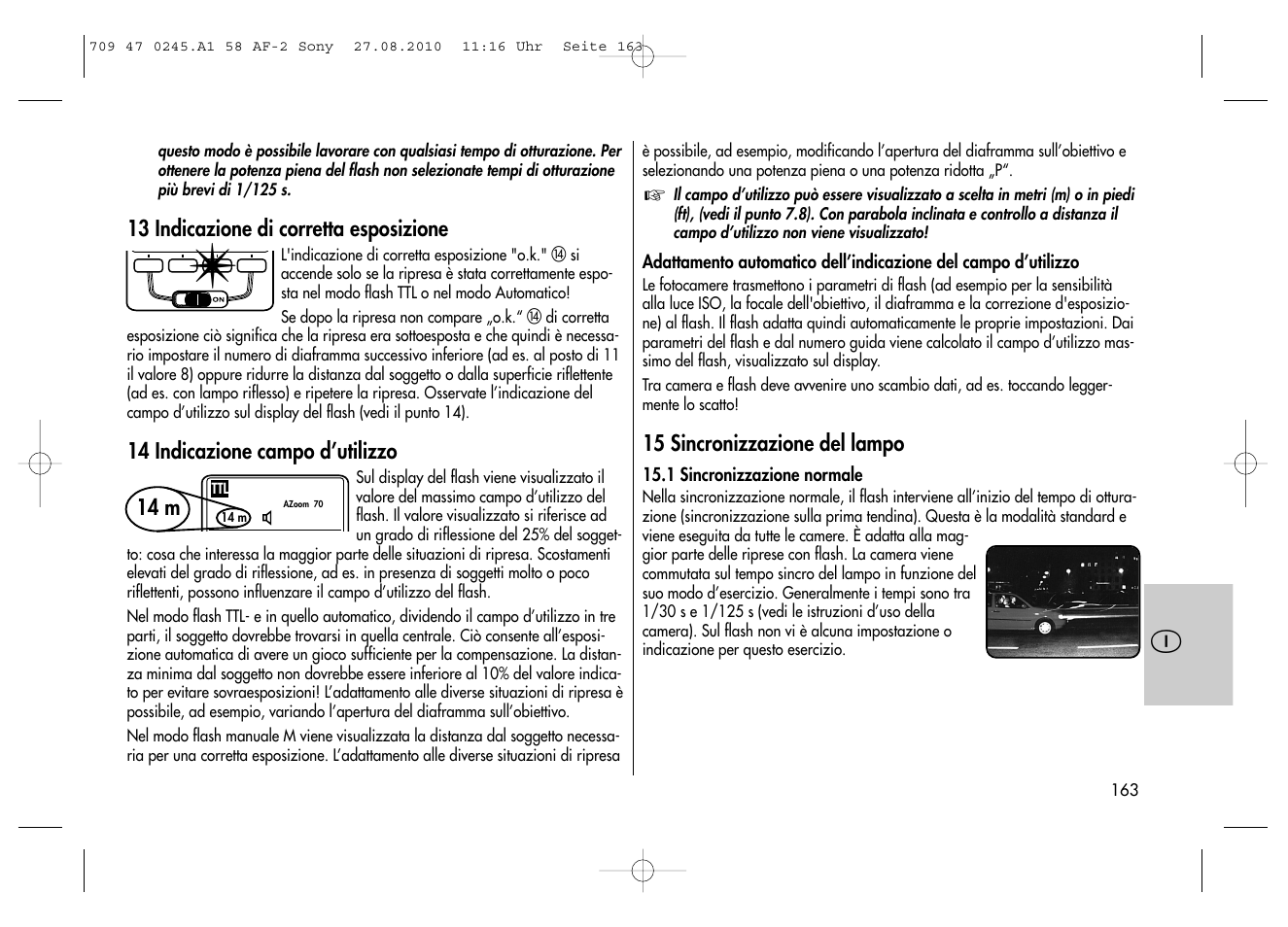 Metz MECABLITZ 58 AF-2 digital Sony User Manual | Page 163 / 214