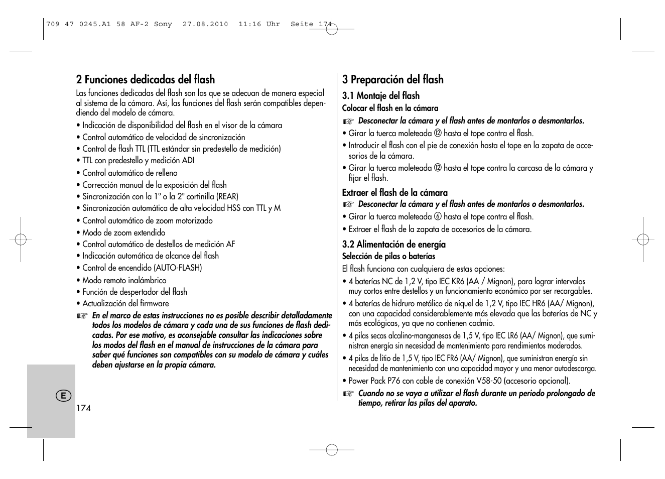 Metz MECABLITZ 58 AF-2 digital Sony User Manual | Page 174 / 214