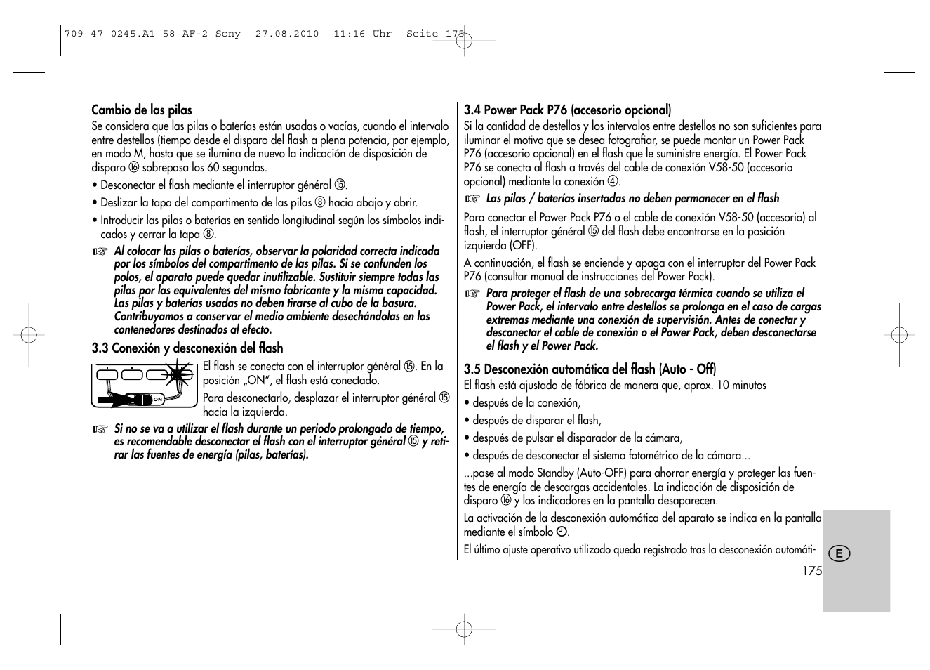 Metz MECABLITZ 58 AF-2 digital Sony User Manual | Page 175 / 214