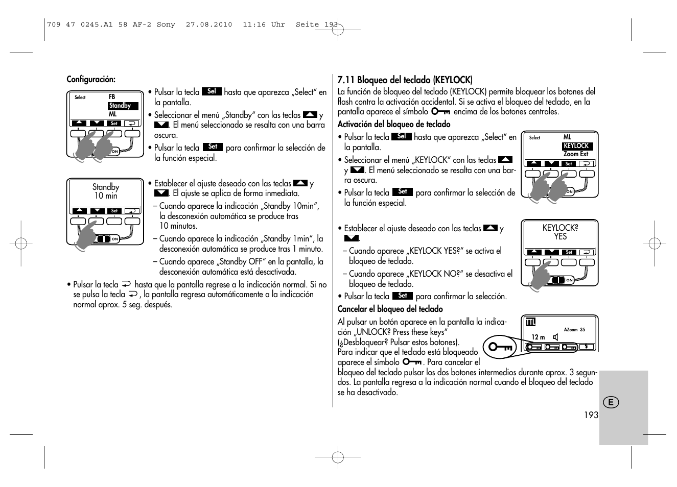 Metz MECABLITZ 58 AF-2 digital Sony User Manual | Page 193 / 214