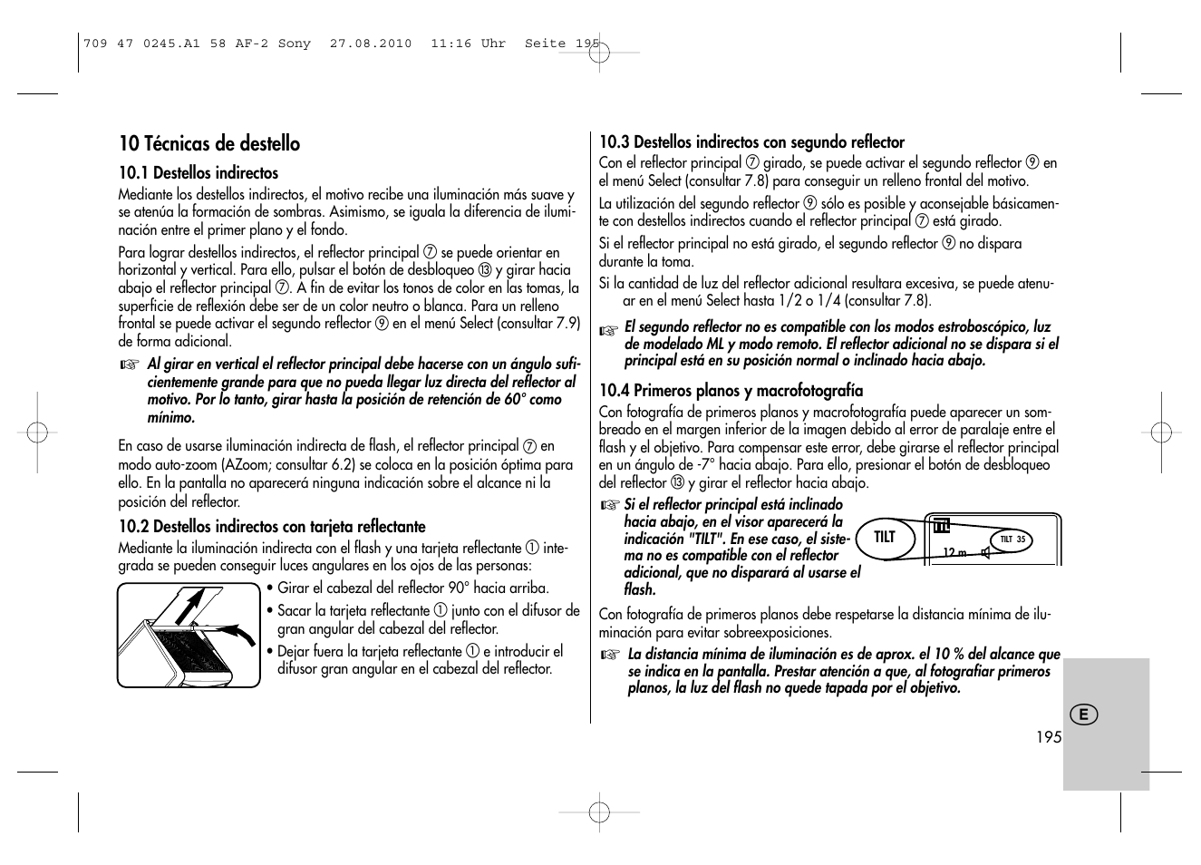 Metz MECABLITZ 58 AF-2 digital Sony User Manual | Page 195 / 214