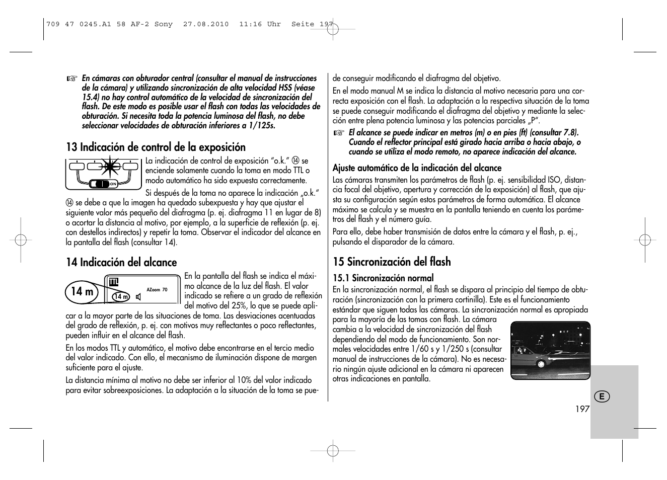 Metz MECABLITZ 58 AF-2 digital Sony User Manual | Page 197 / 214