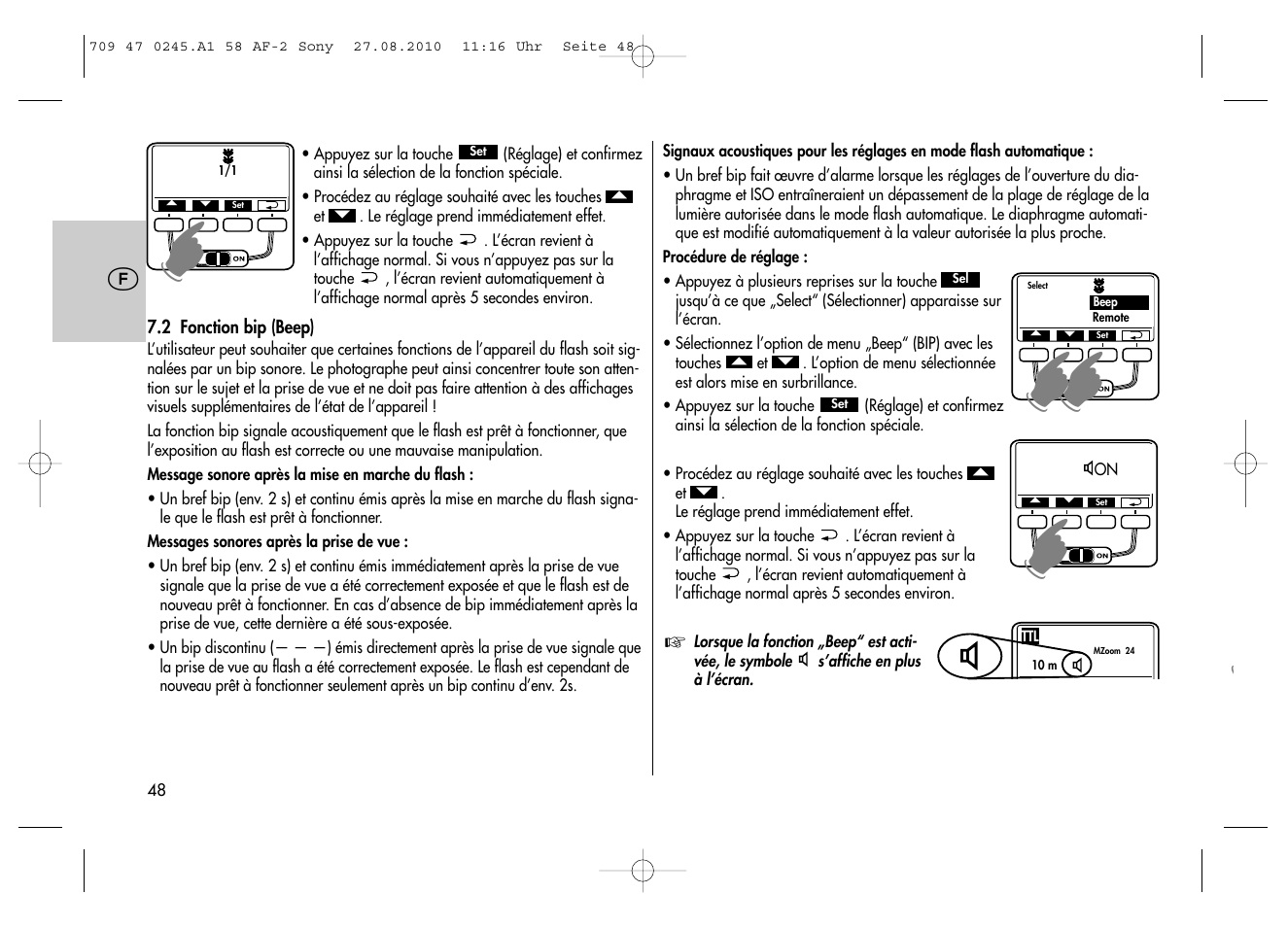 Metz MECABLITZ 58 AF-2 digital Sony User Manual | Page 48 / 214