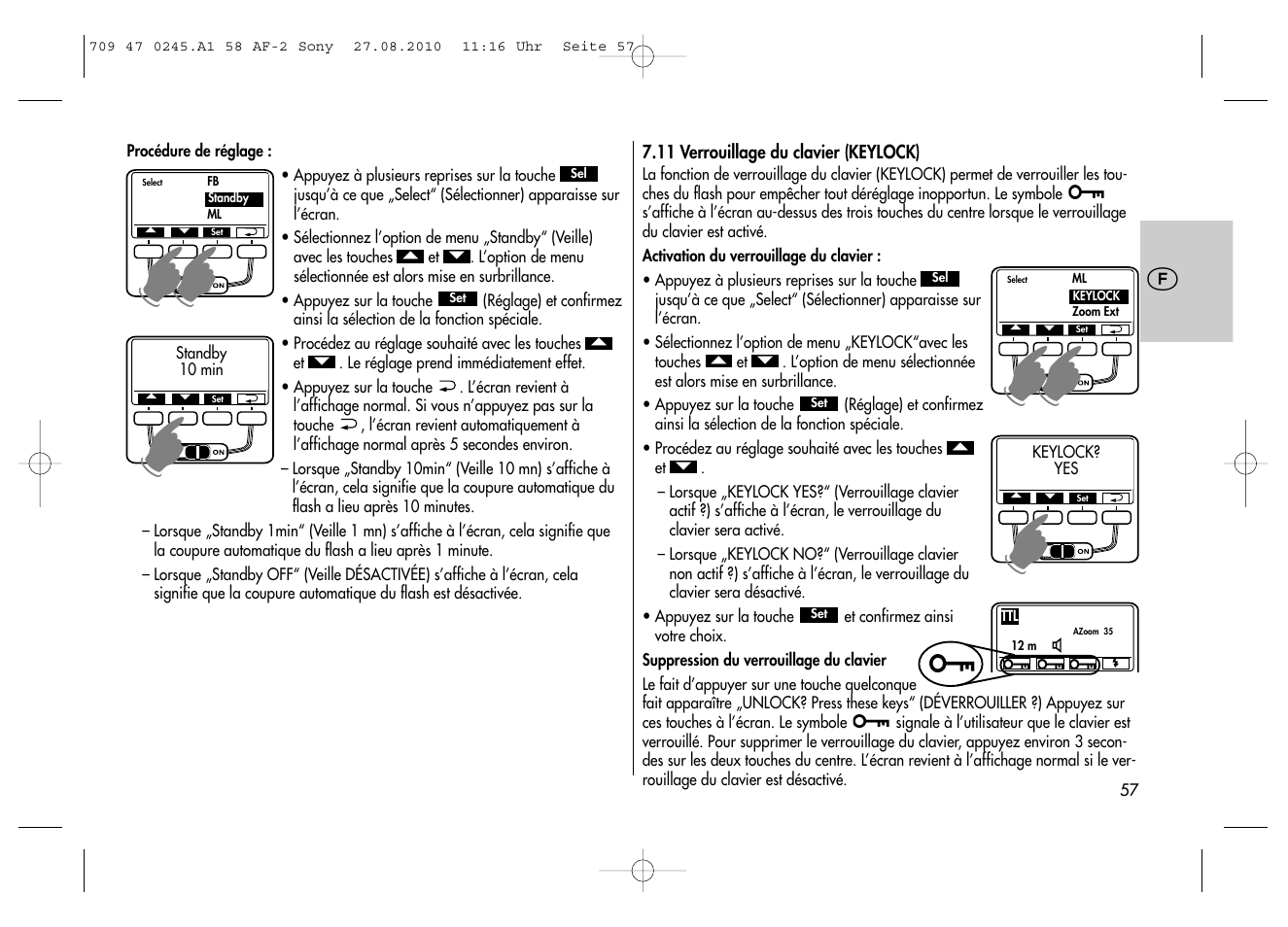 Metz MECABLITZ 58 AF-2 digital Sony User Manual | Page 57 / 214