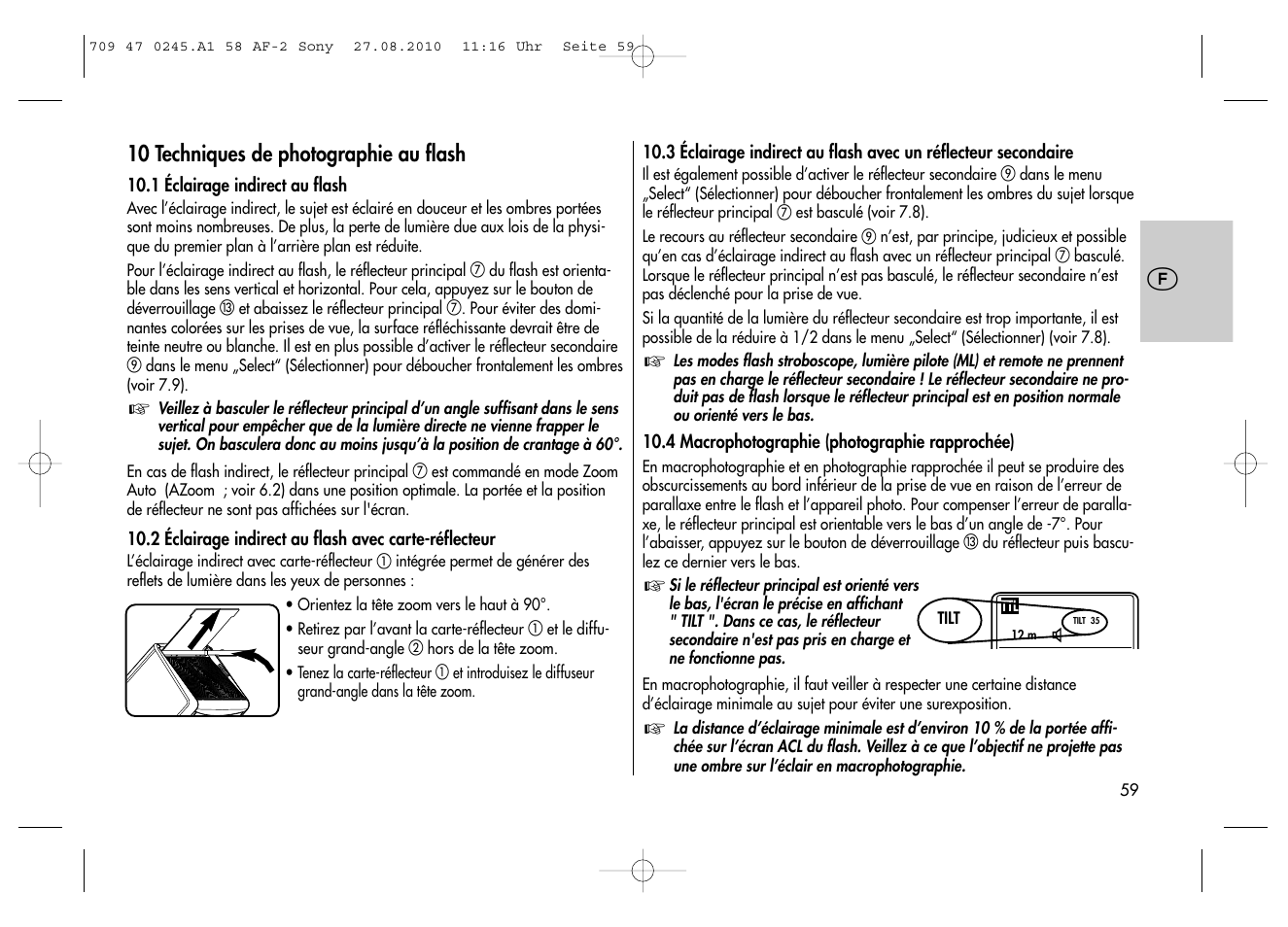 Metz MECABLITZ 58 AF-2 digital Sony User Manual | Page 59 / 214