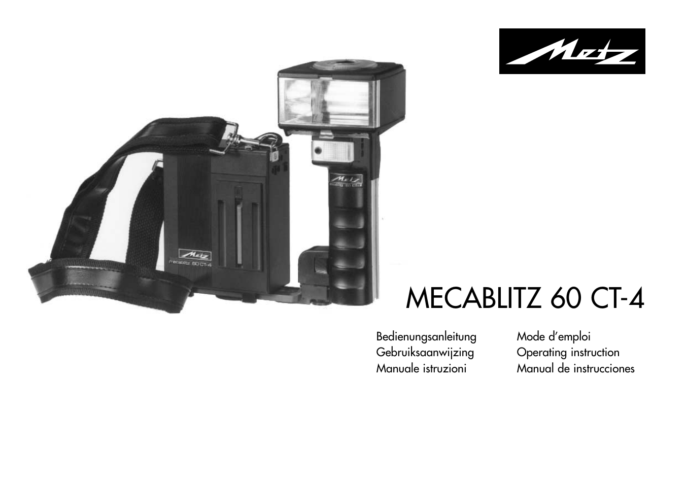 Metz MECABLITZ 60 CT-4 User Manual | 82 pages