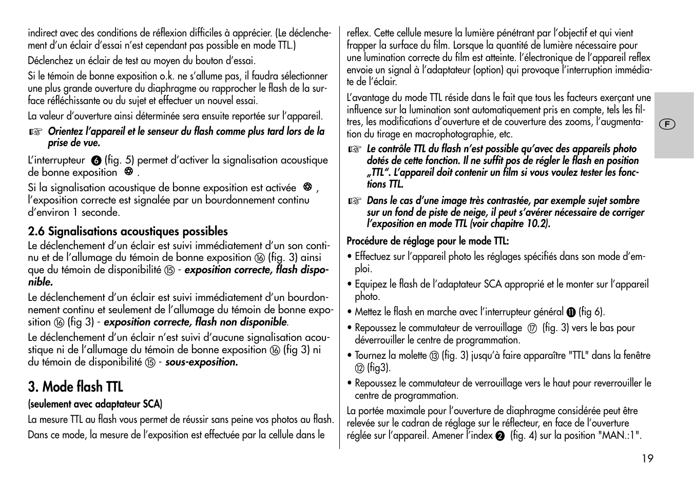Mode flash ttl | Metz MECABLITZ 60 CT-4 User Manual | Page 19 / 82