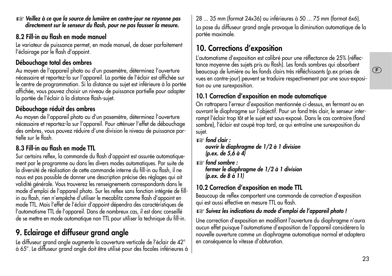 Metz MECABLITZ 60 CT-4 User Manual | Page 23 / 82