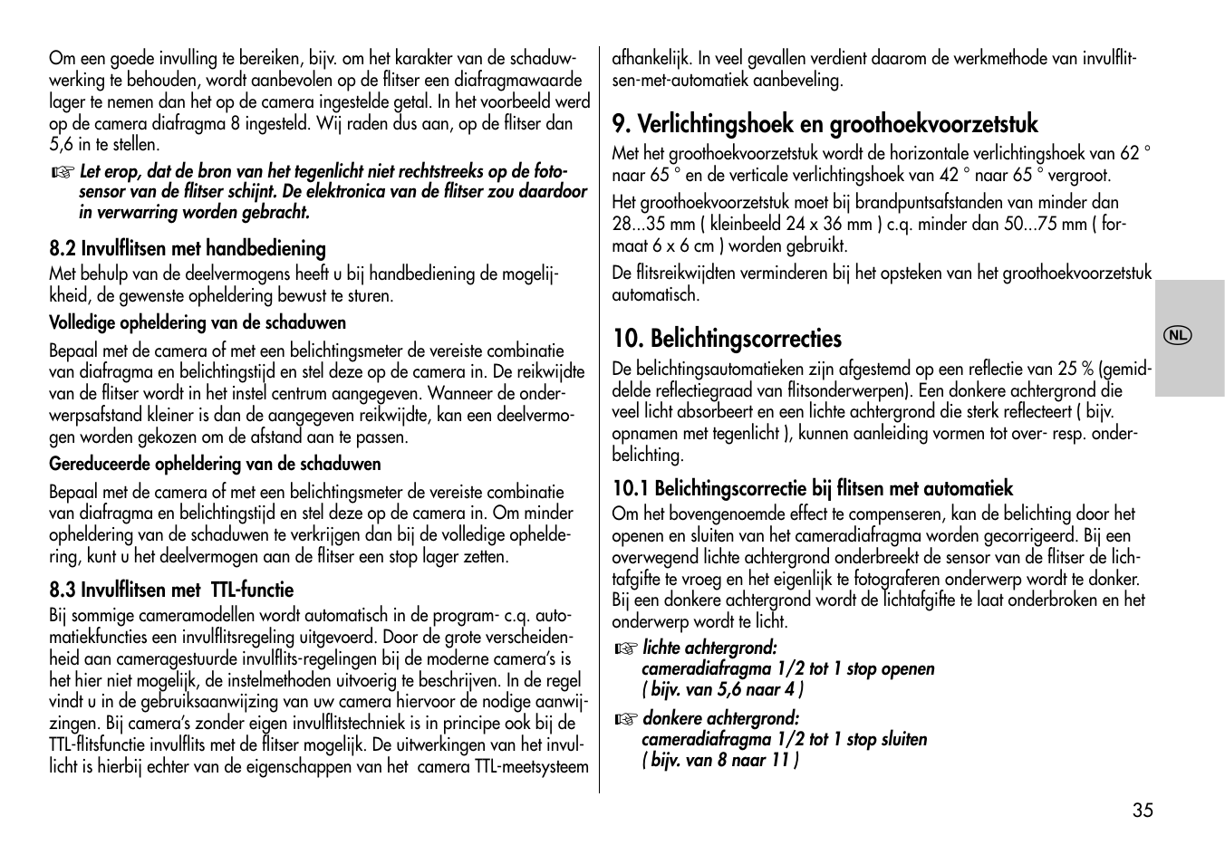 Metz MECABLITZ 60 CT-4 User Manual | Page 35 / 82
