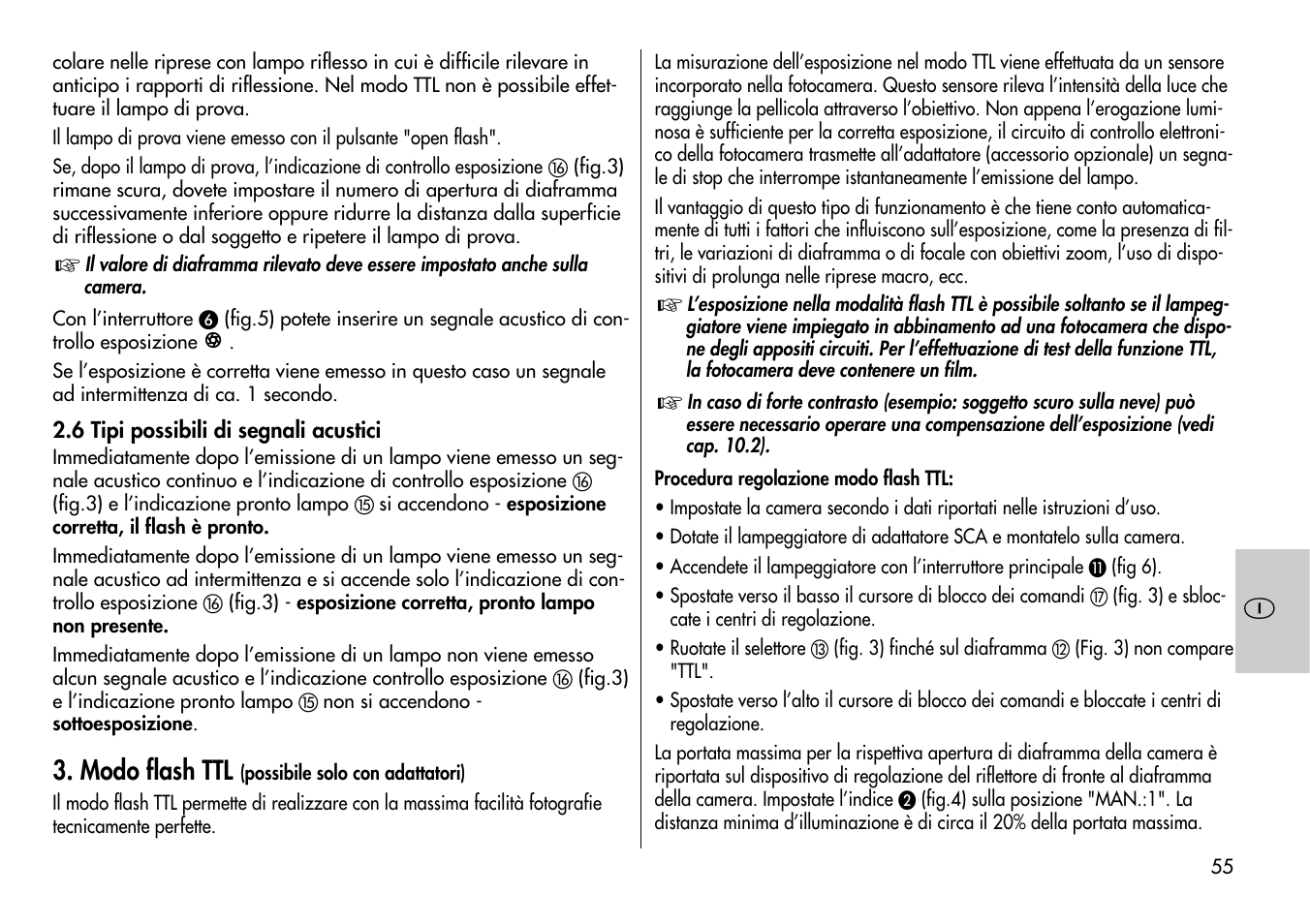 Modo flash ttl | Metz MECABLITZ 60 CT-4 User Manual | Page 55 / 82