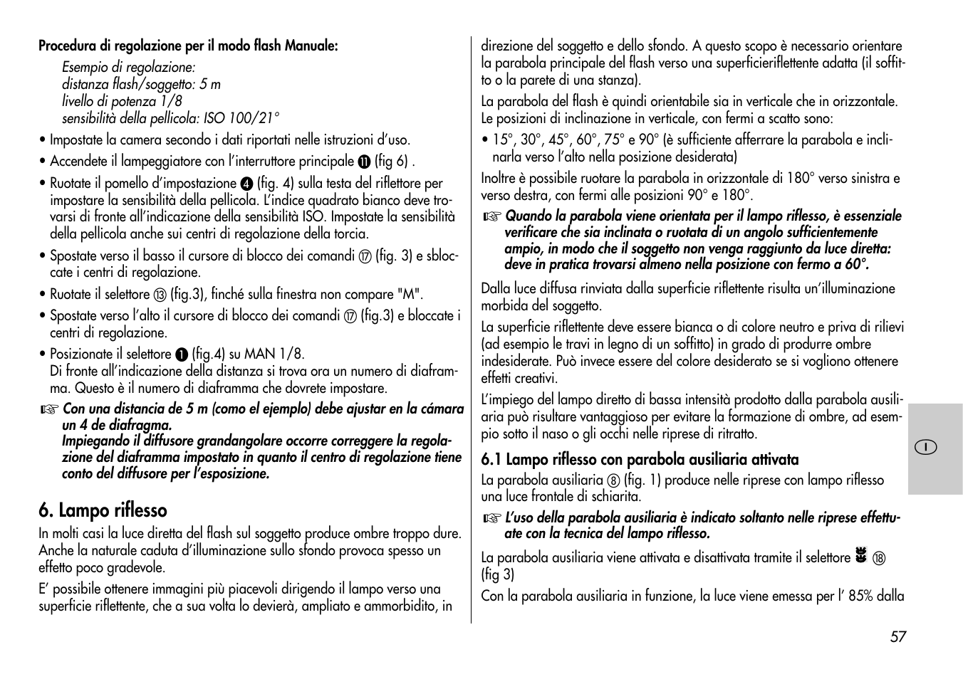 Lampo riflesso | Metz MECABLITZ 60 CT-4 User Manual | Page 57 / 82
