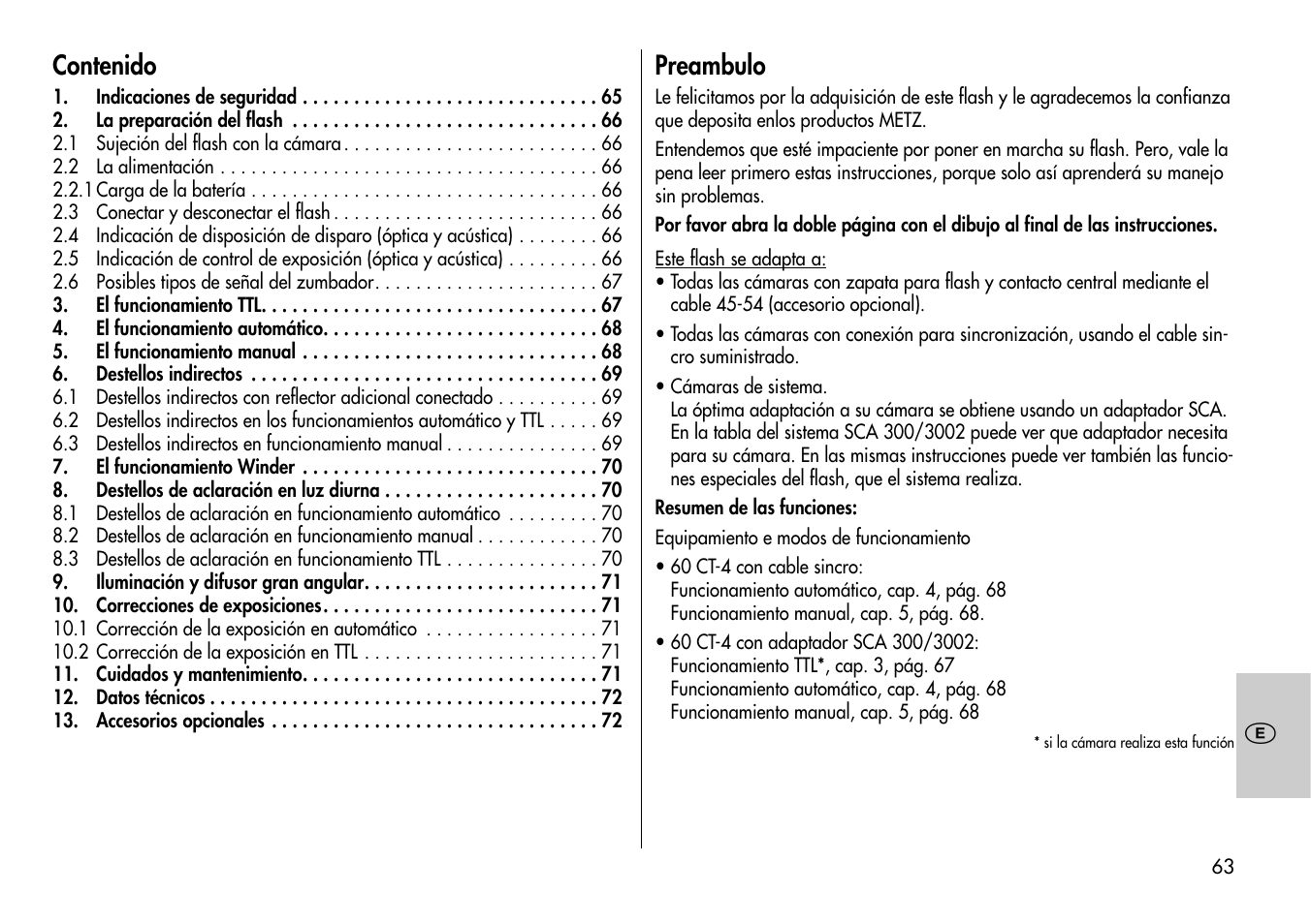 Metz MECABLITZ 60 CT-4 User Manual | Page 63 / 82