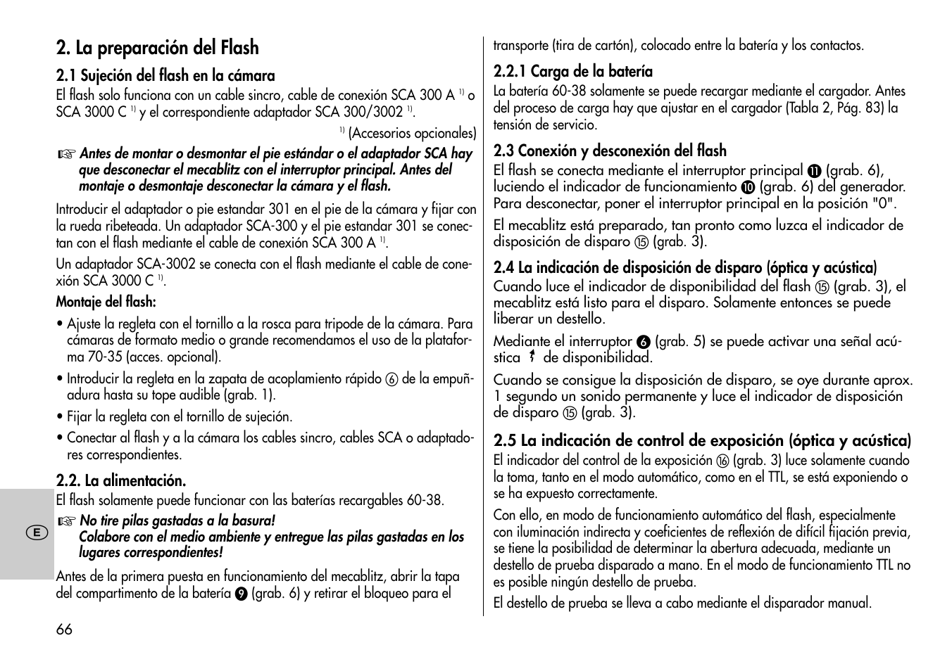 La preparación del flash | Metz MECABLITZ 60 CT-4 User Manual | Page 66 / 82