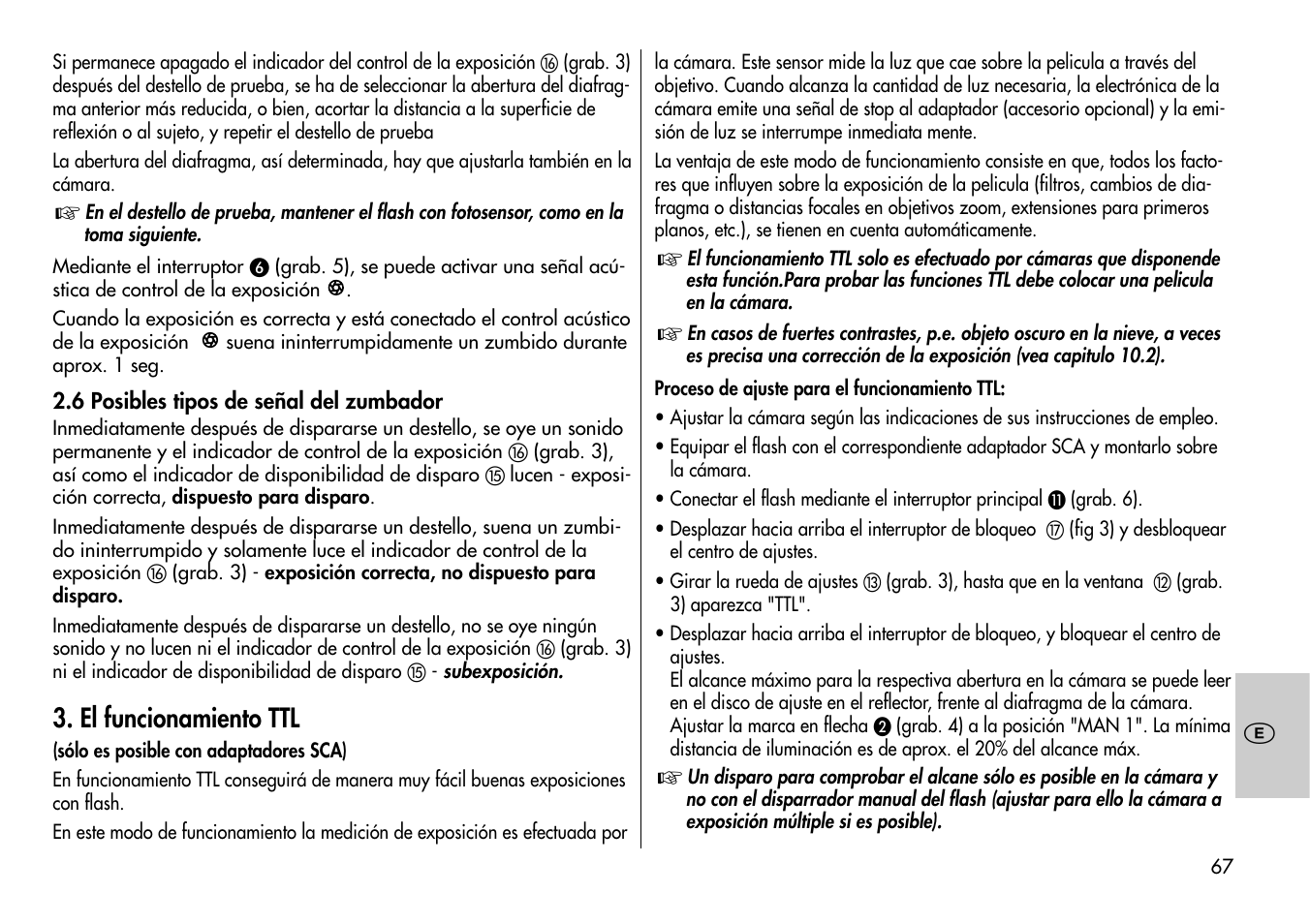 El funcionamiento ttl | Metz MECABLITZ 60 CT-4 User Manual | Page 67 / 82