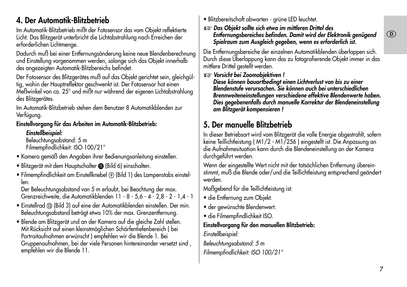 Metz MECABLITZ 60 CT-4 User Manual | Page 7 / 82